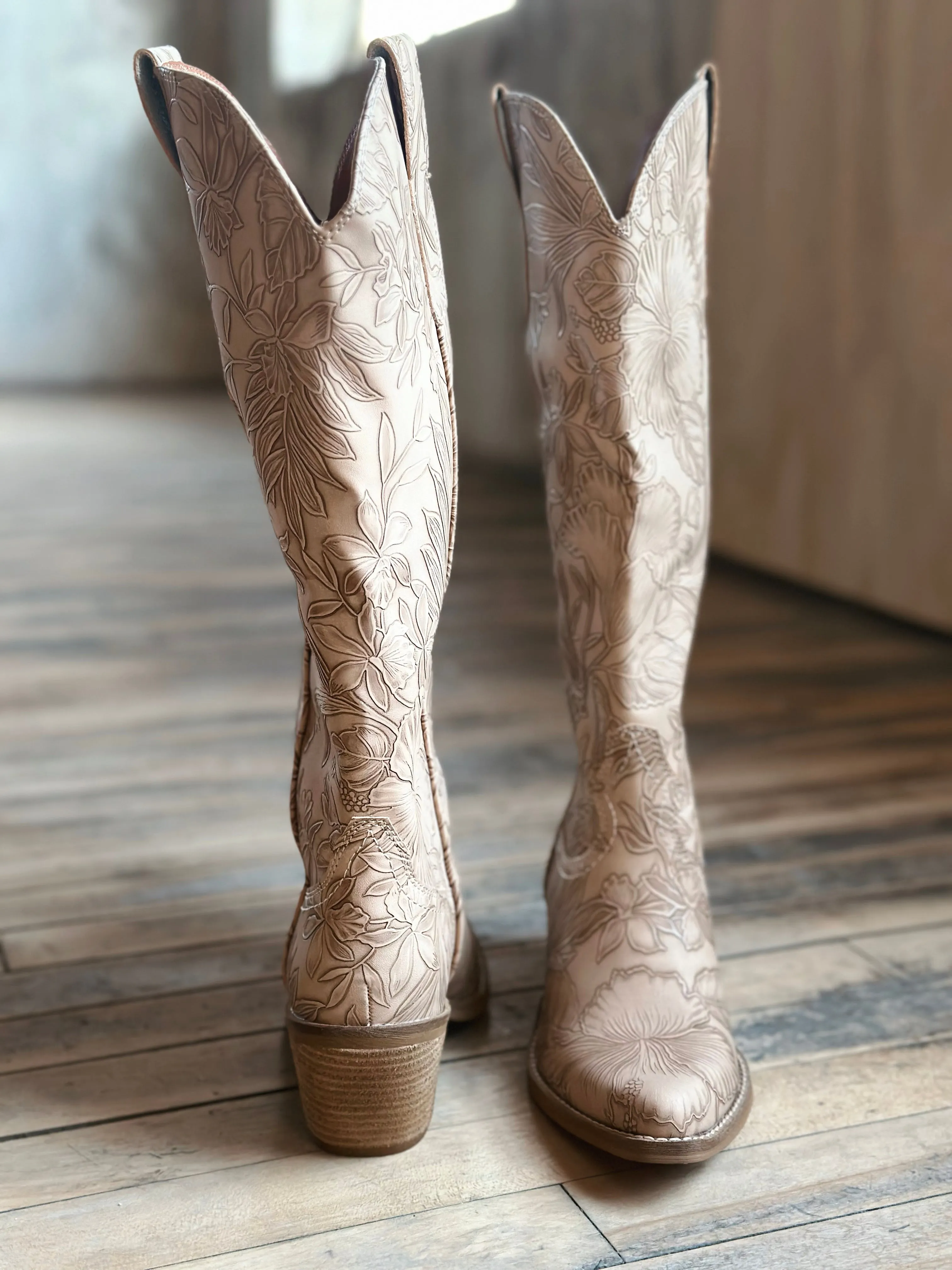 Adela Embossed Boots
