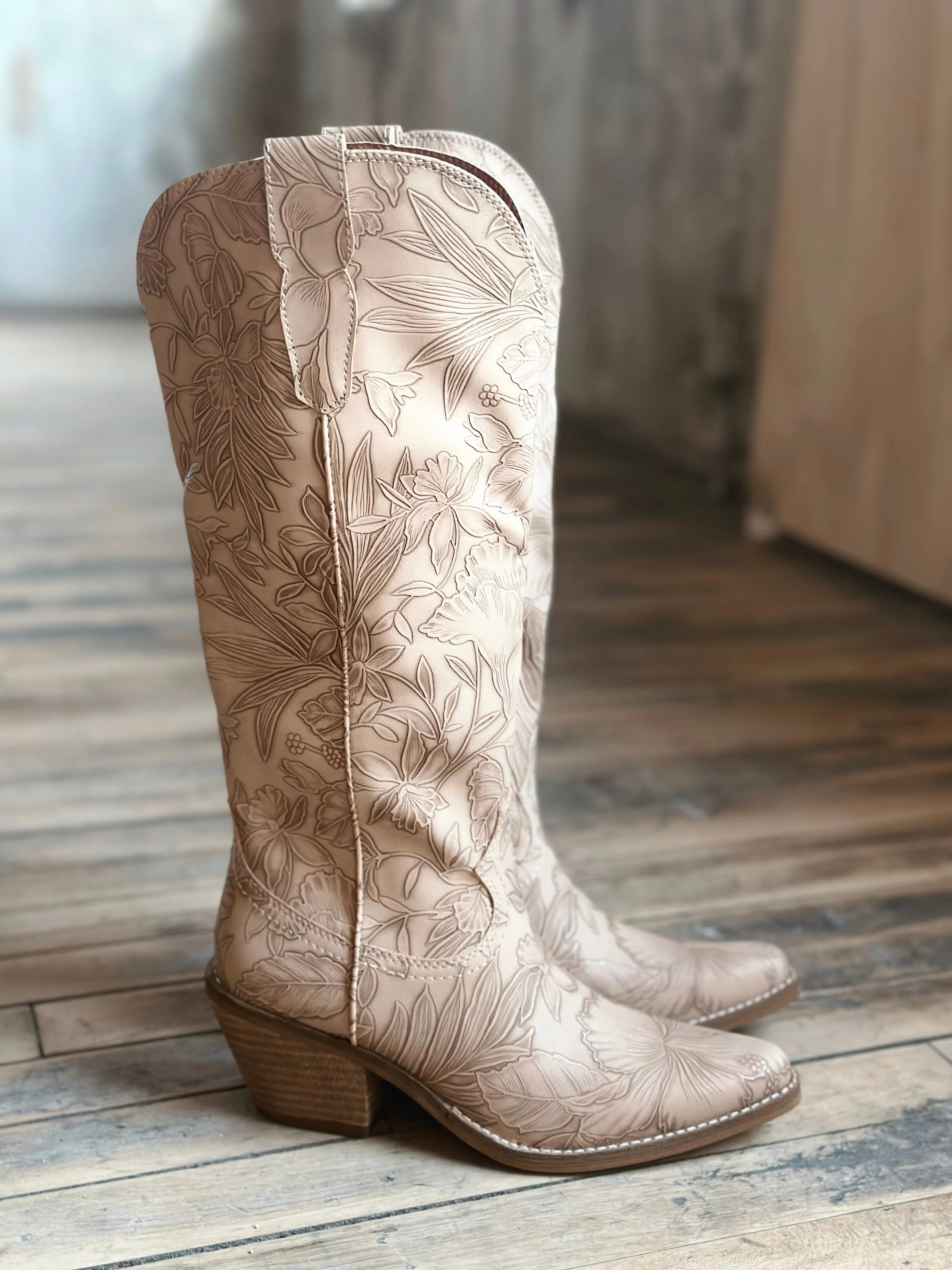 Adela Embossed Boots