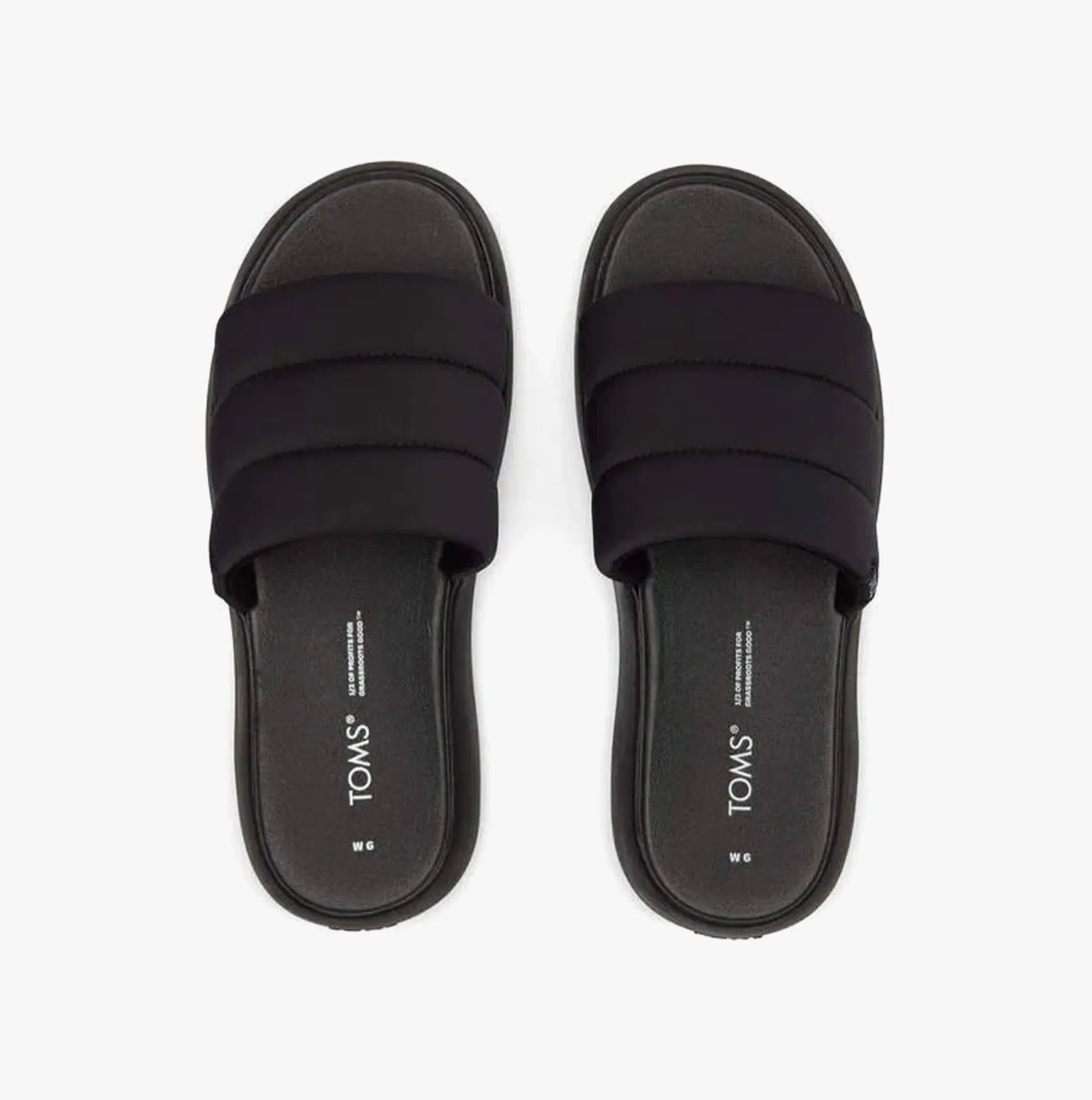 ALPARGATA MALLOW SLIDE Womens Sandals Black