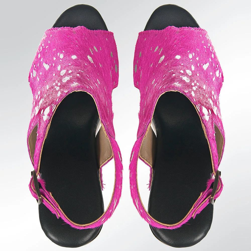 American Darling ADFT116 Hair-on genuine leather sandal footwear flip flop