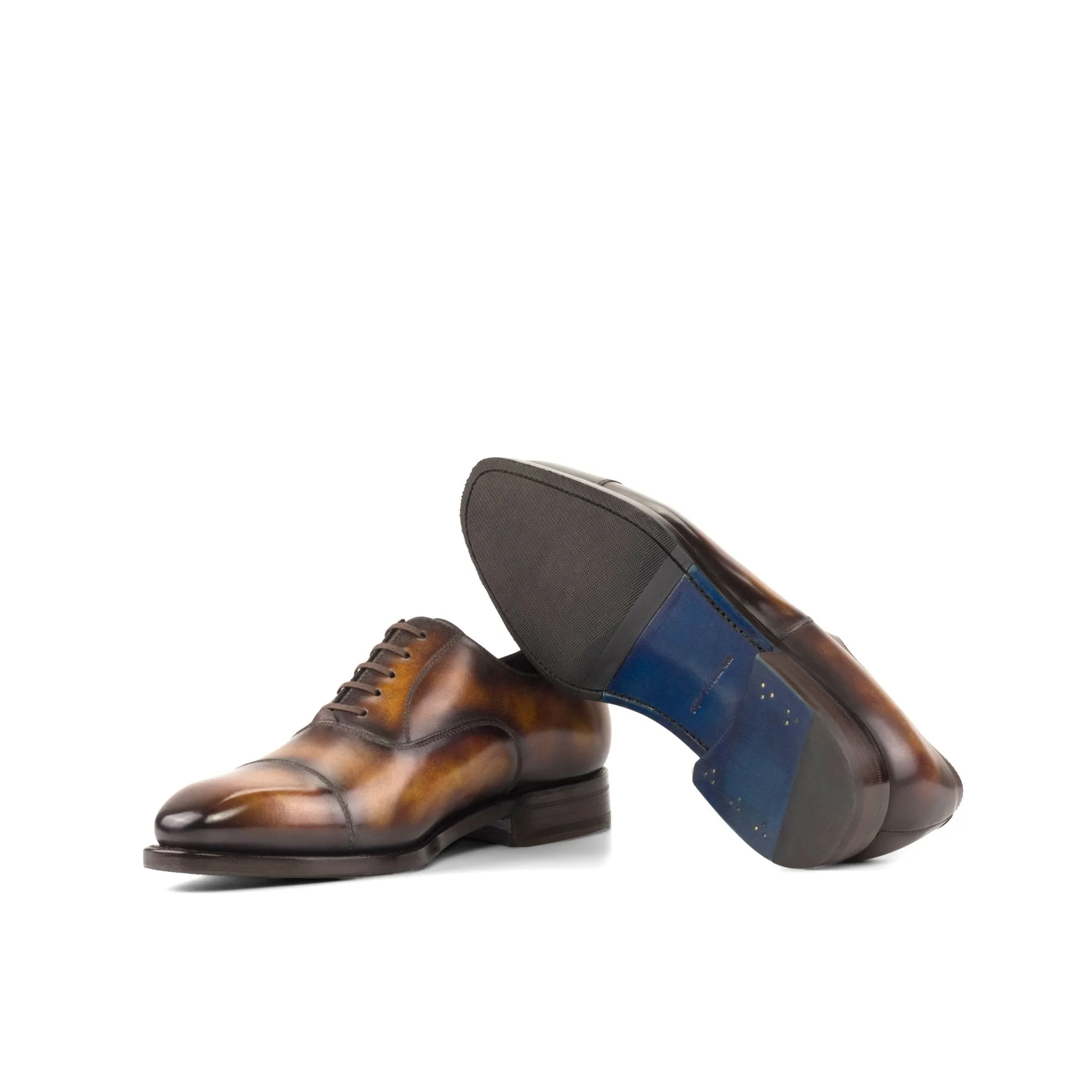 Cap Toe Oxford in Fire Patina