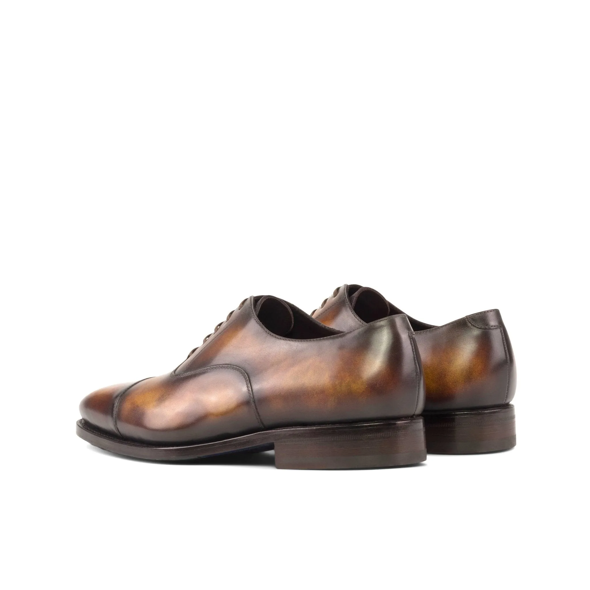 Cap Toe Oxford in Fire Patina
