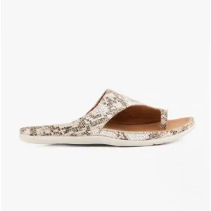 CAPRI Ladies Leather Toe Post Sandals Snake Glamour