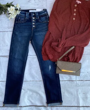 Charlotte KanCan Cuff Hem Jeans (Size 3/25)
