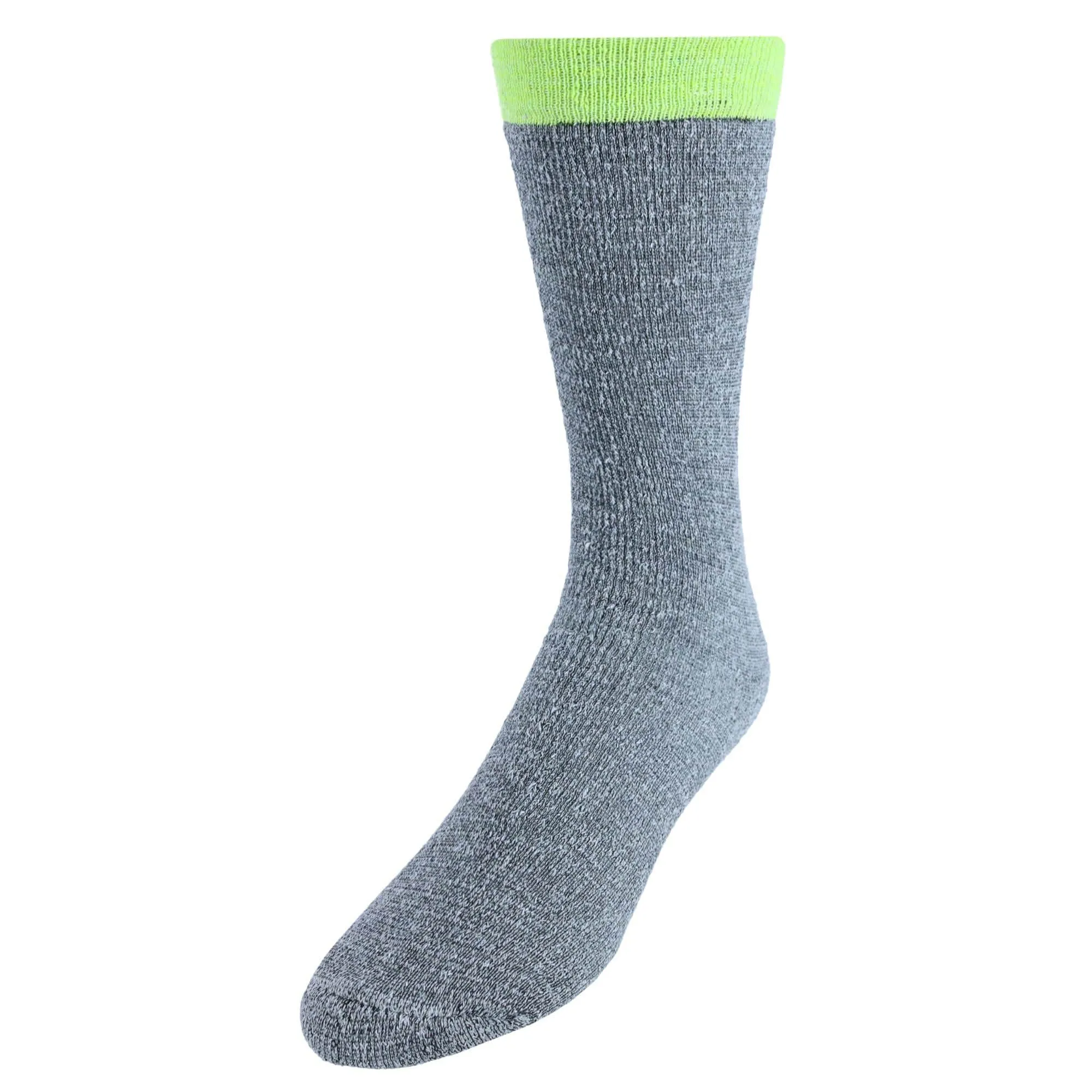 CTM® Men's Hi-Vis Work Boot Socks (2 Pack)