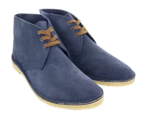DANIELA FARGION Navy Suede Leather Derby Shoes-