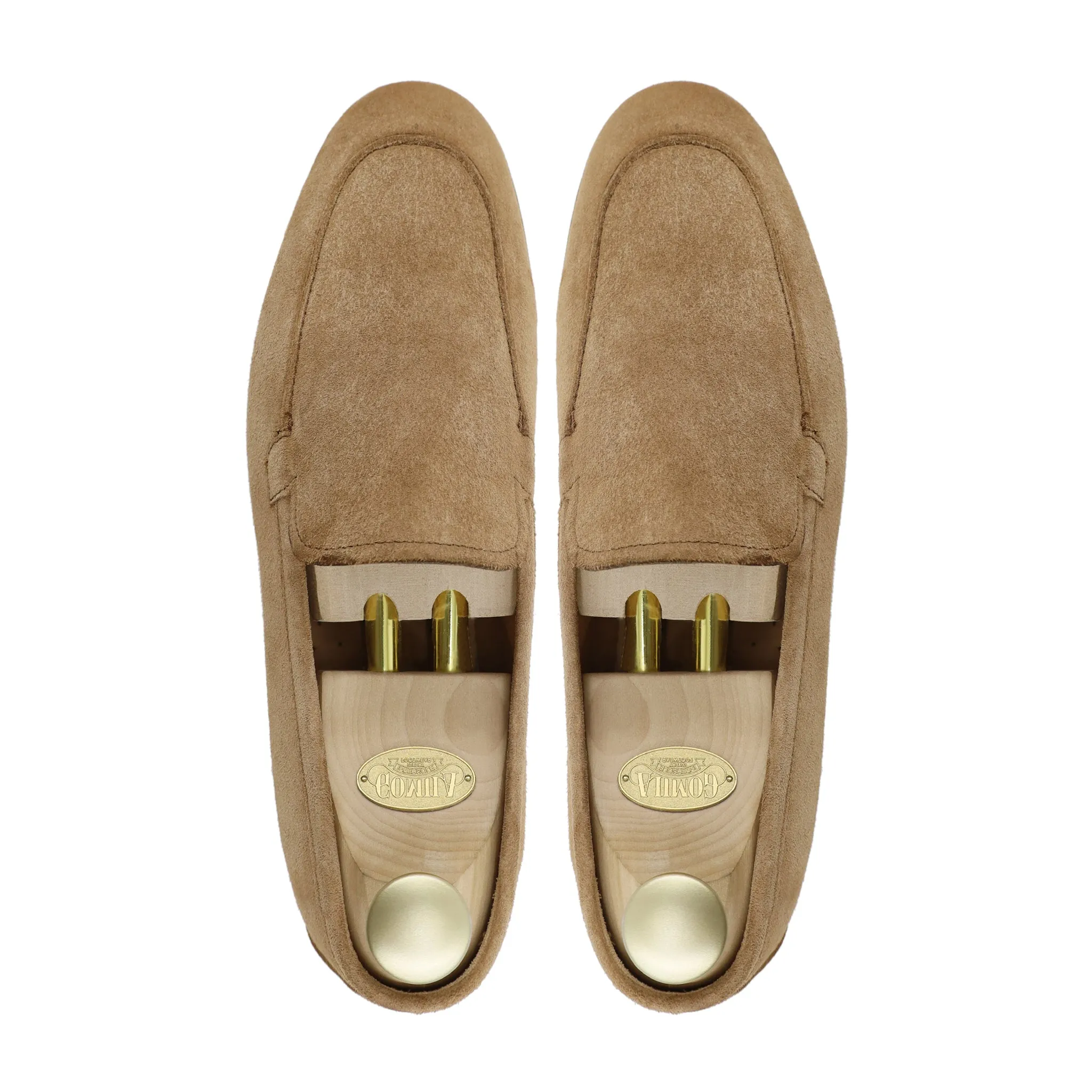 Elbert - Men's Camel Kid Suede Loafer