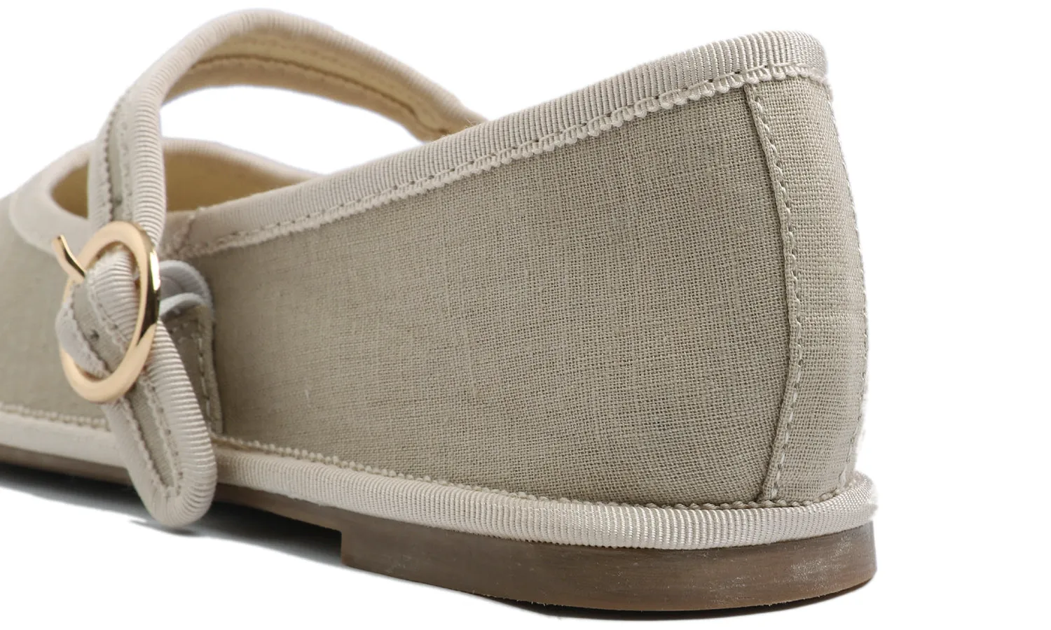 Fevrsole Women's Soft Breathable Mary Jane Memory Foam Cushioned Comfort Round Toe Metal Buckle Flats Walking Canvas Shoes