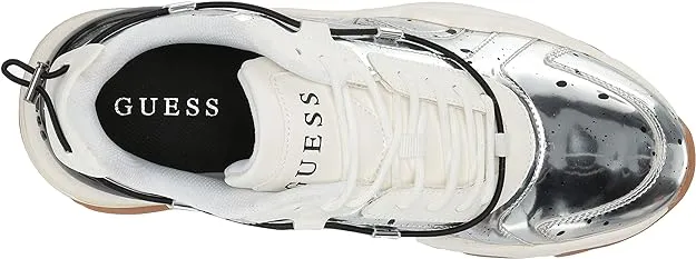 GUESS Men's Fintan Sneakers  Color Silver Size 12M