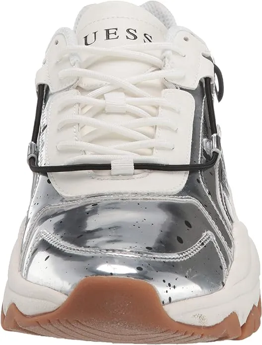 GUESS Men's Fintan Sneakers  Color Silver Size 12M