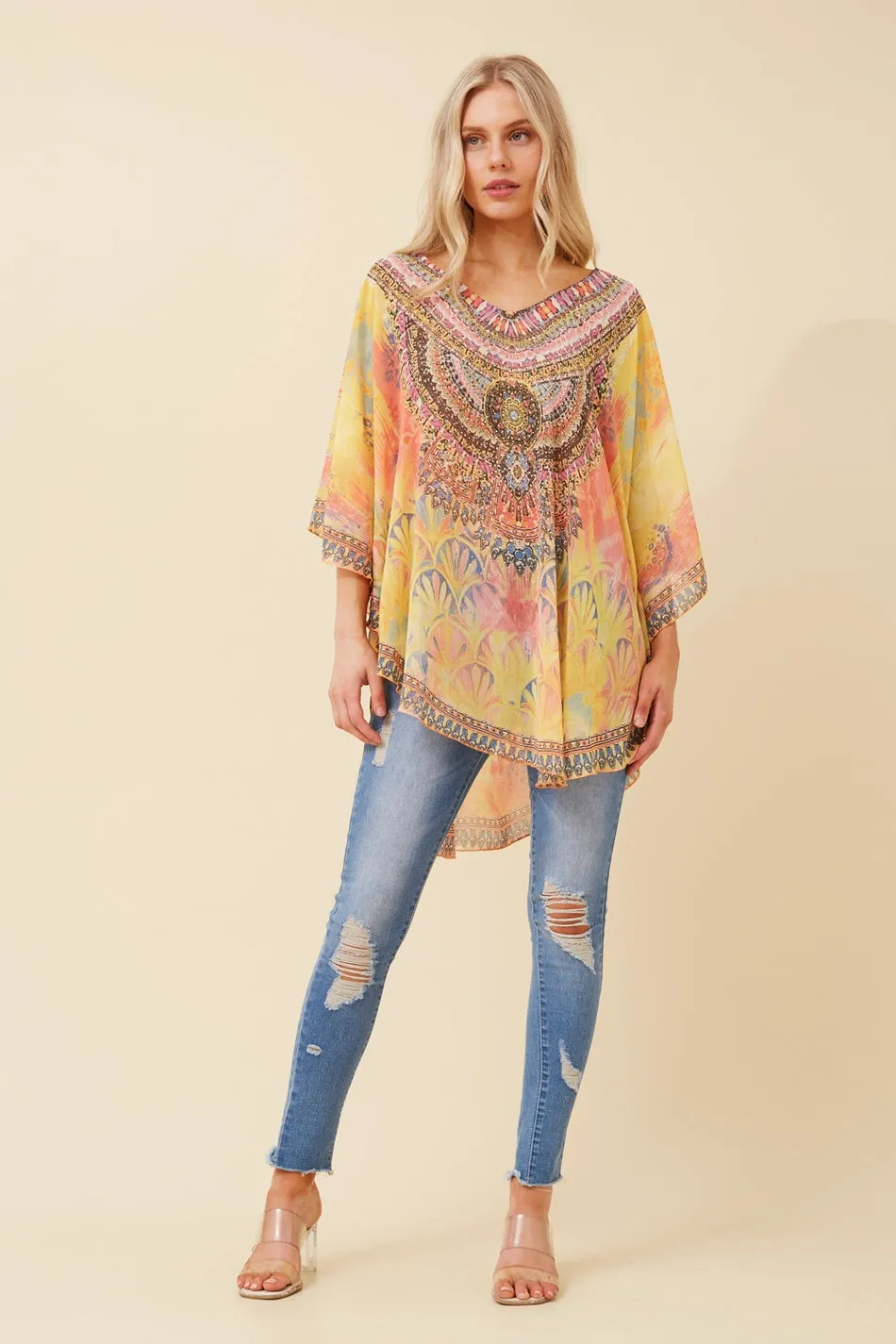 KYLAH ARABESQUE TOP
