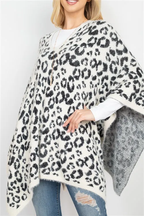 LEOPARD PRINT PONCHO