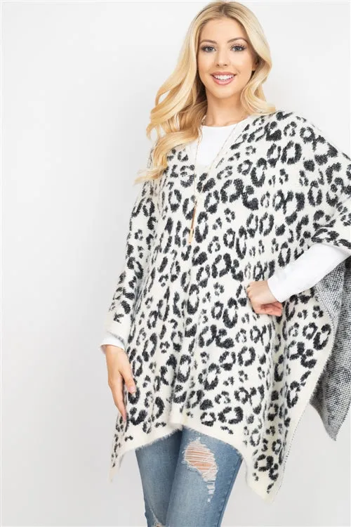 LEOPARD PRINT PONCHO