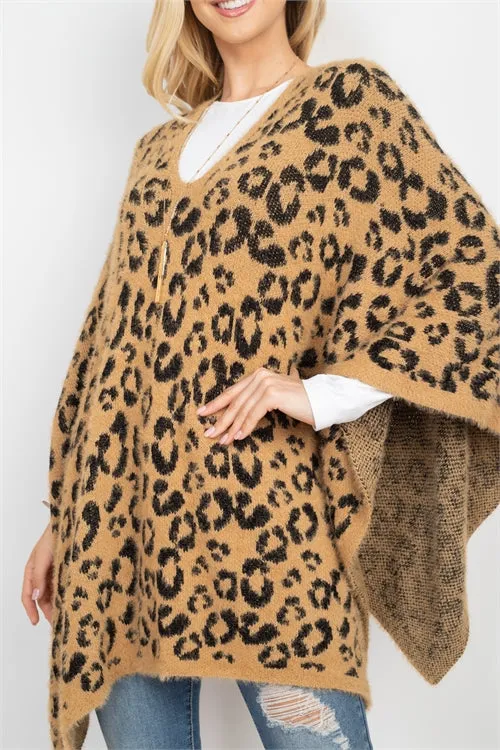 LEOPARD PRINT PONCHO