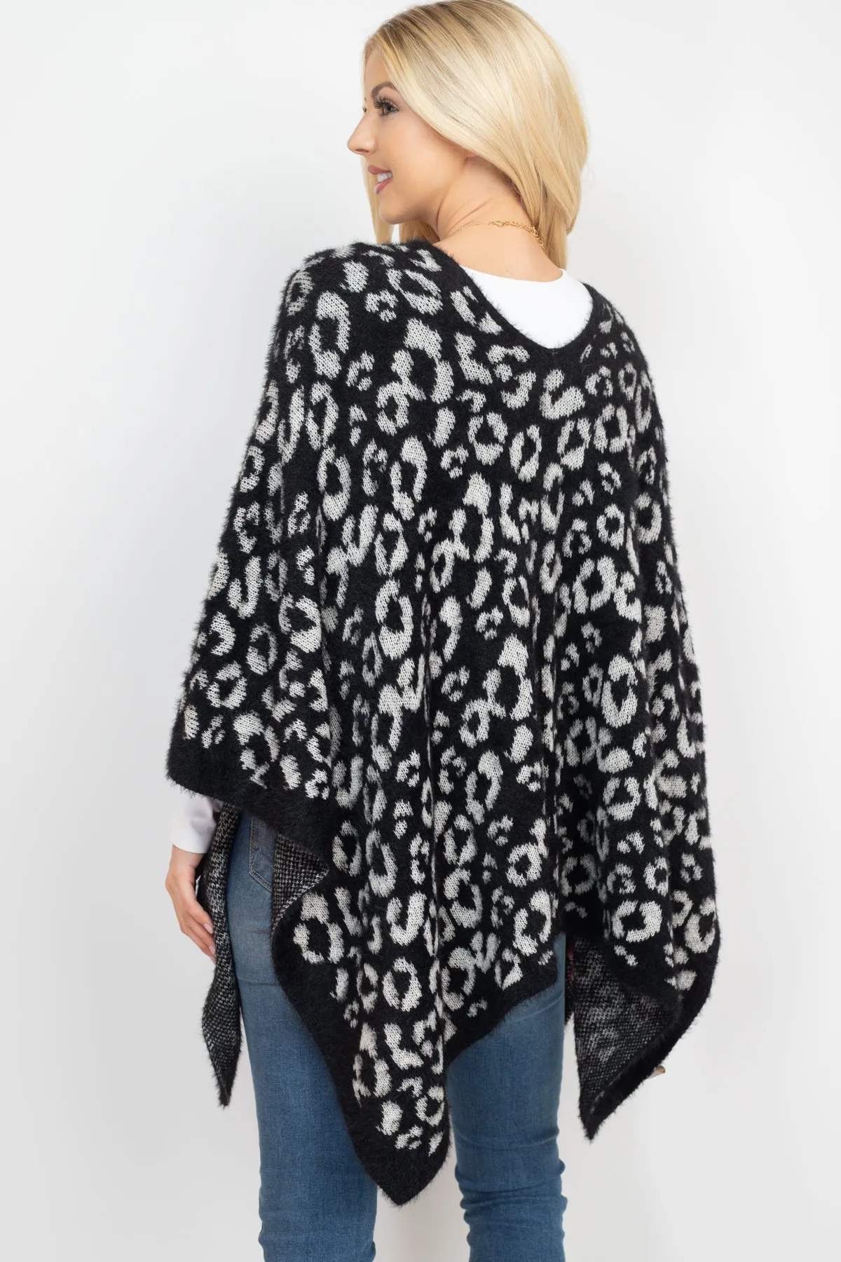LEOPARD PRINT PONCHO