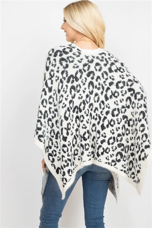 LEOPARD PRINT PONCHO