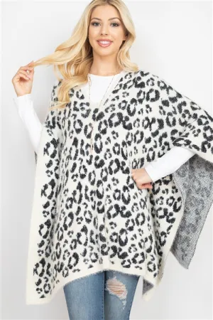 LEOPARD PRINT PONCHO