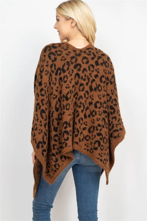 LEOPARD PRINT PONCHO