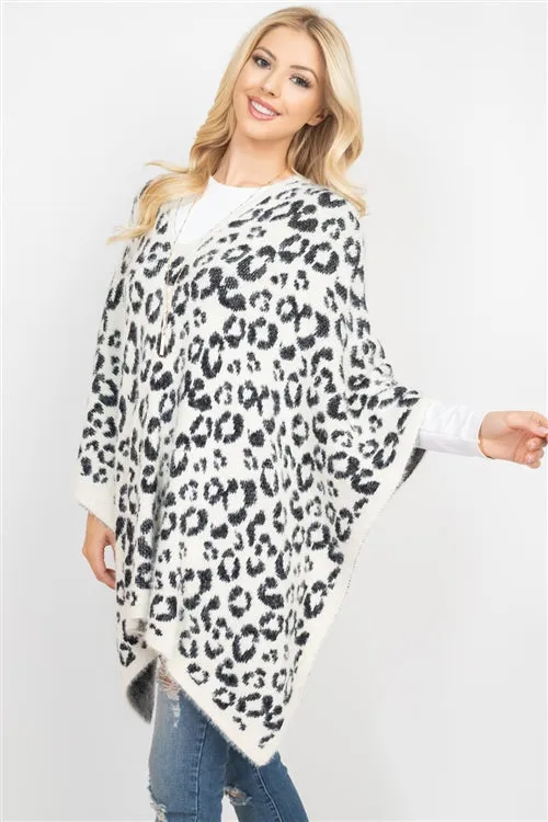 LEOPARD PRINT PONCHO