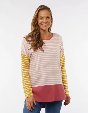 Liberty Long Sleeve Tee - Rose / Mustard