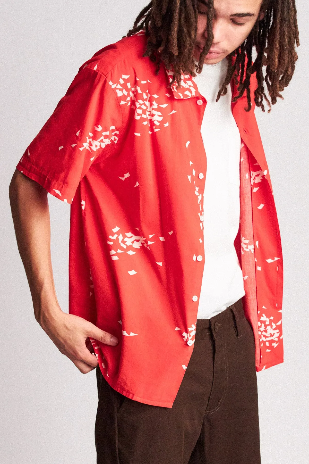Lovitz S/S Woven - Red/White