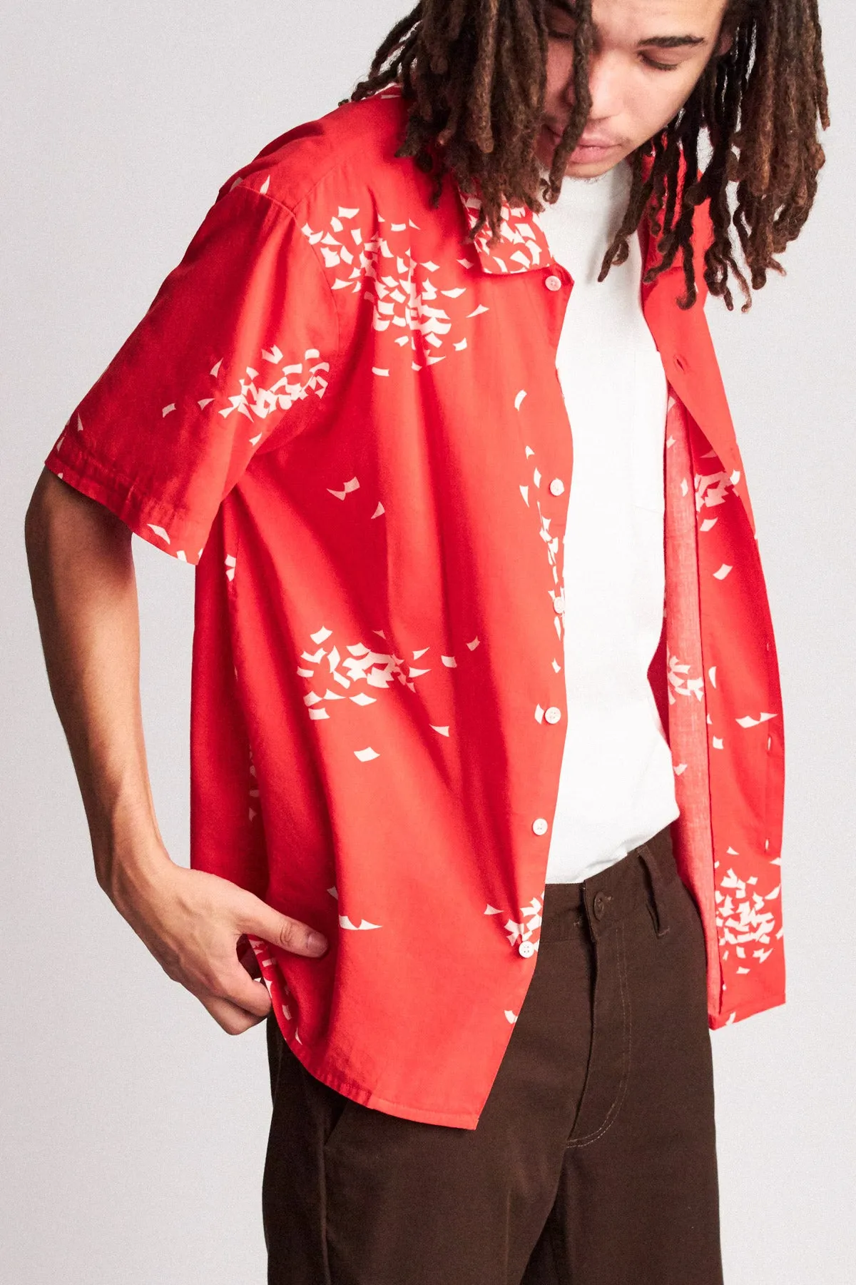 Lovitz S/S Woven - Red/White