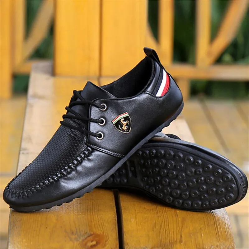Men Sneakers 2021 Ferraring Drift Cat Casual Classic Man Leather Racing Shoes Comfortable Men's Peas Shoes The British Sneakers