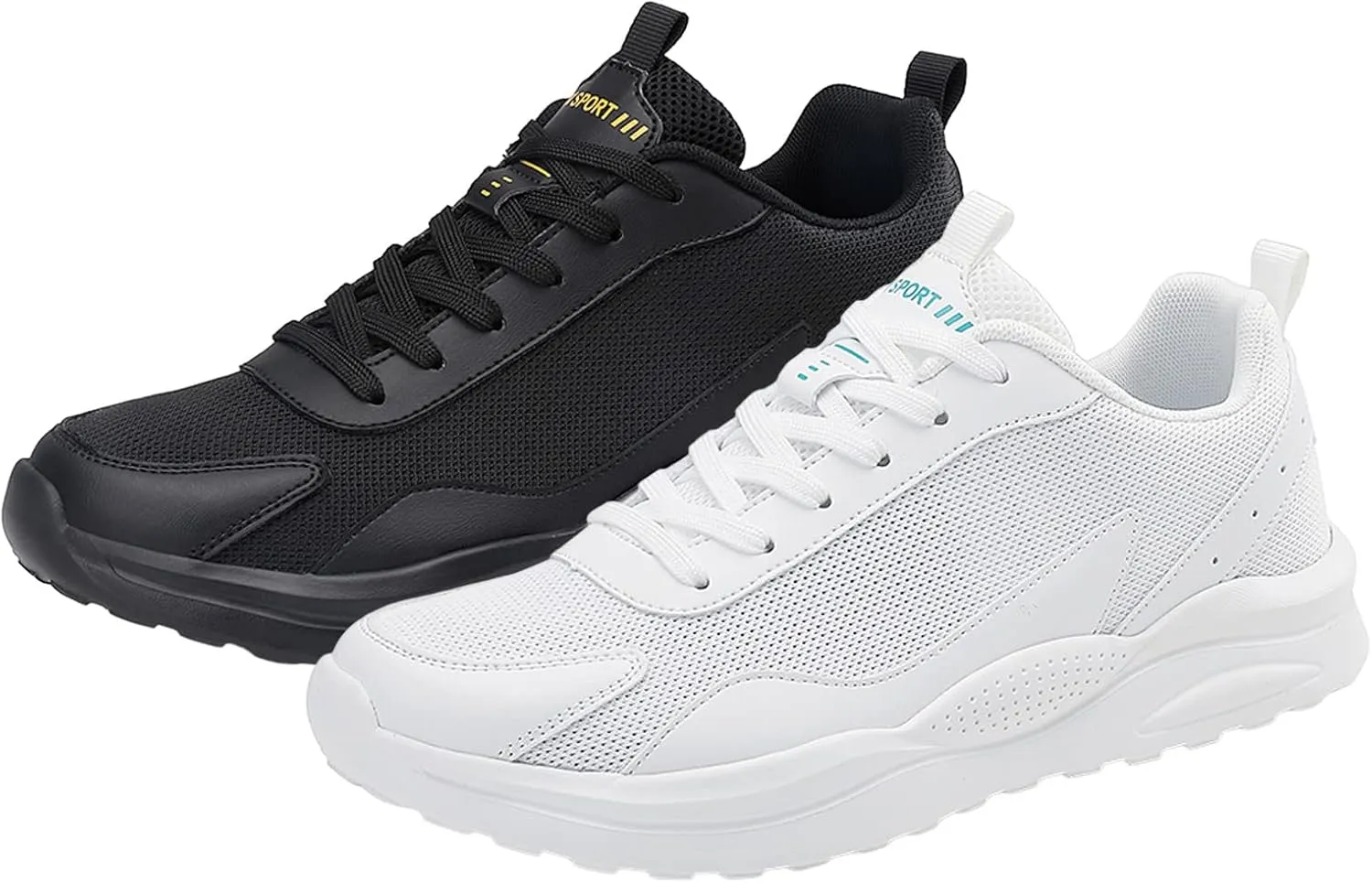 Men's Comfortable Stretch Workout Shoes Outdoor Athletic Lace Up Hiking Shoe Non Slip Work Sport Shoes for Men