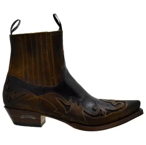 Men's Cowboy Boots Sendra 4660 Quercia Leather Cuban Heel