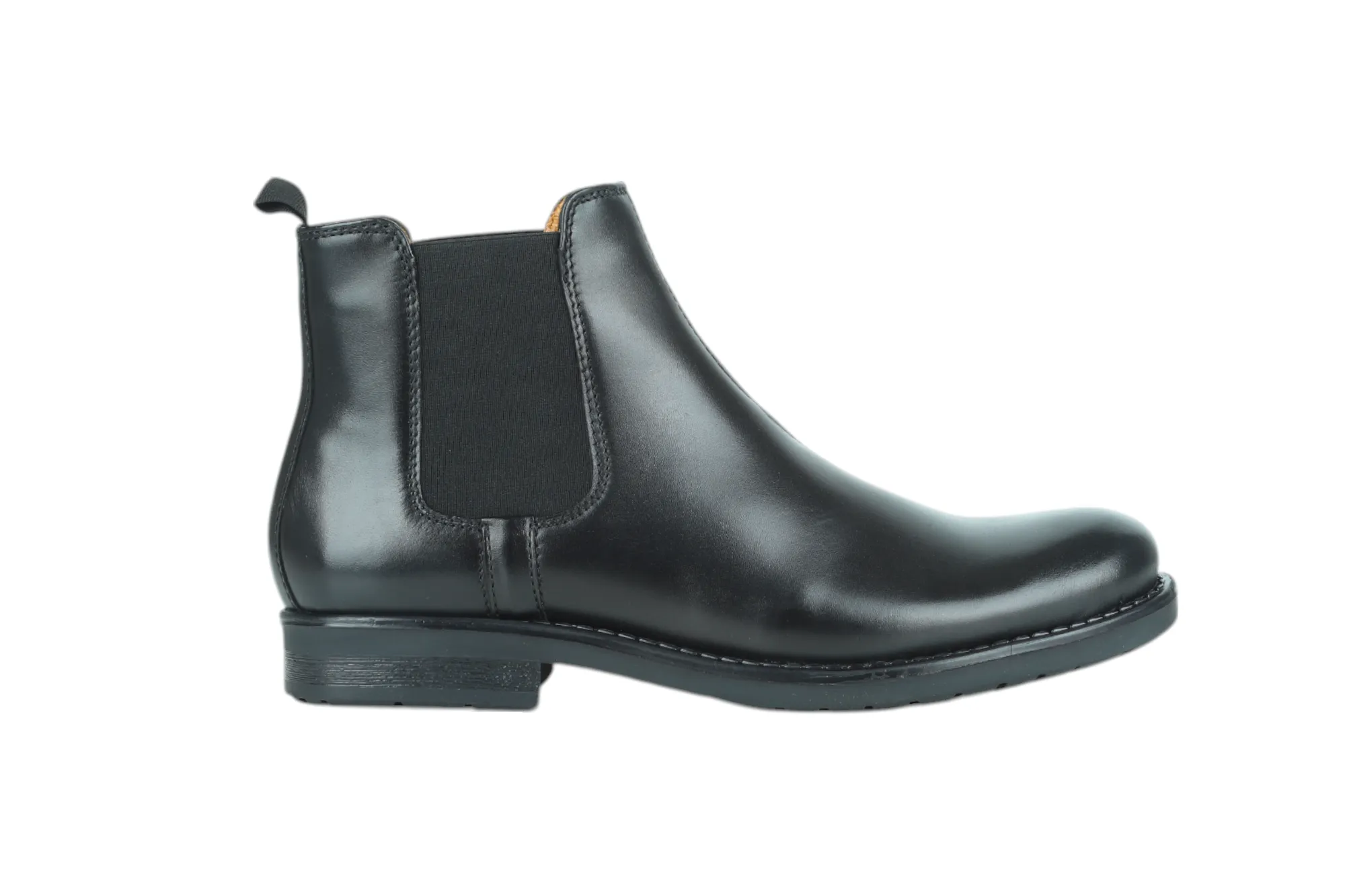 Mens Premium Leather Chelsea Slip On Boots 91530