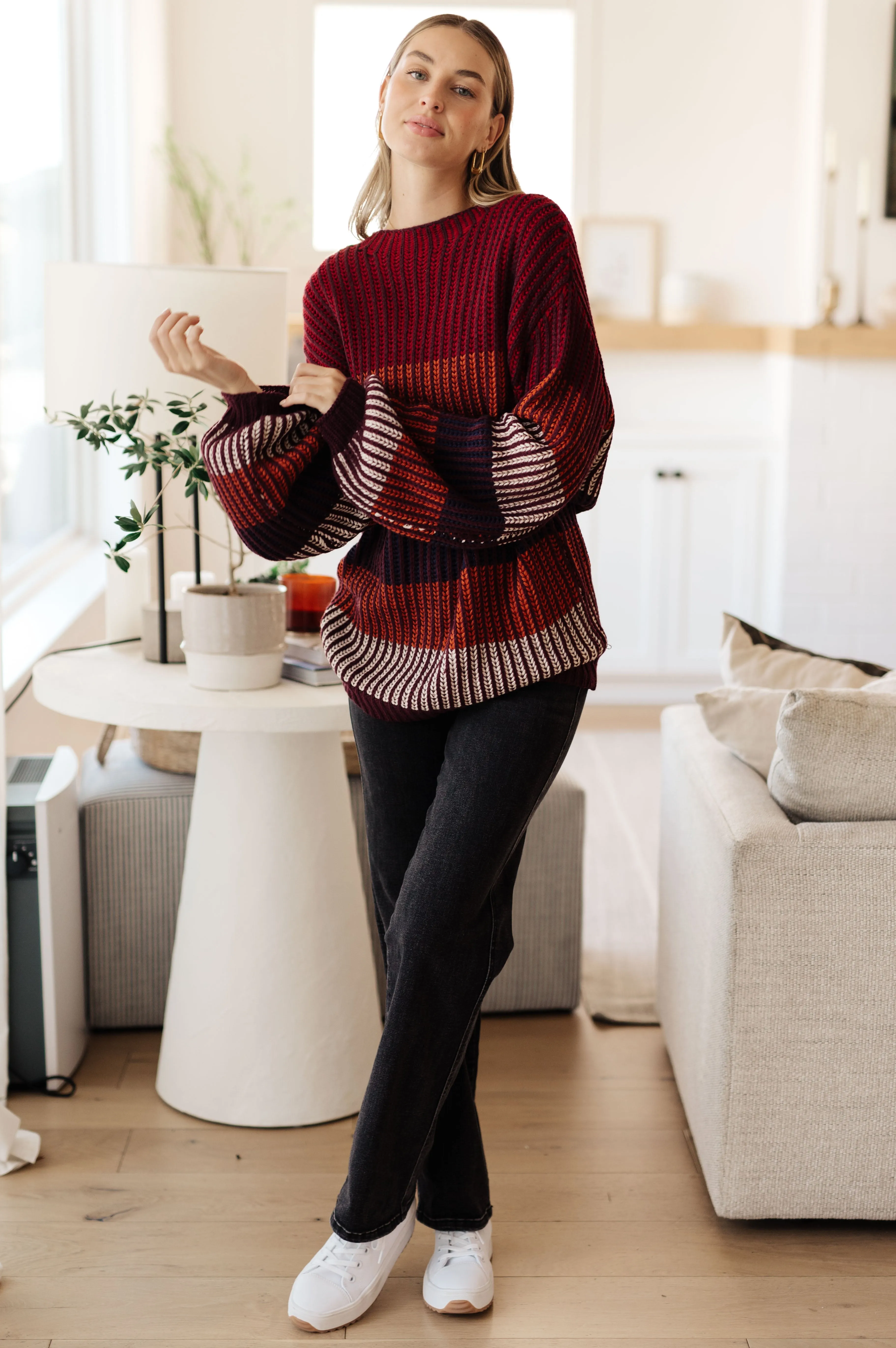 Oversized Striped Sweater