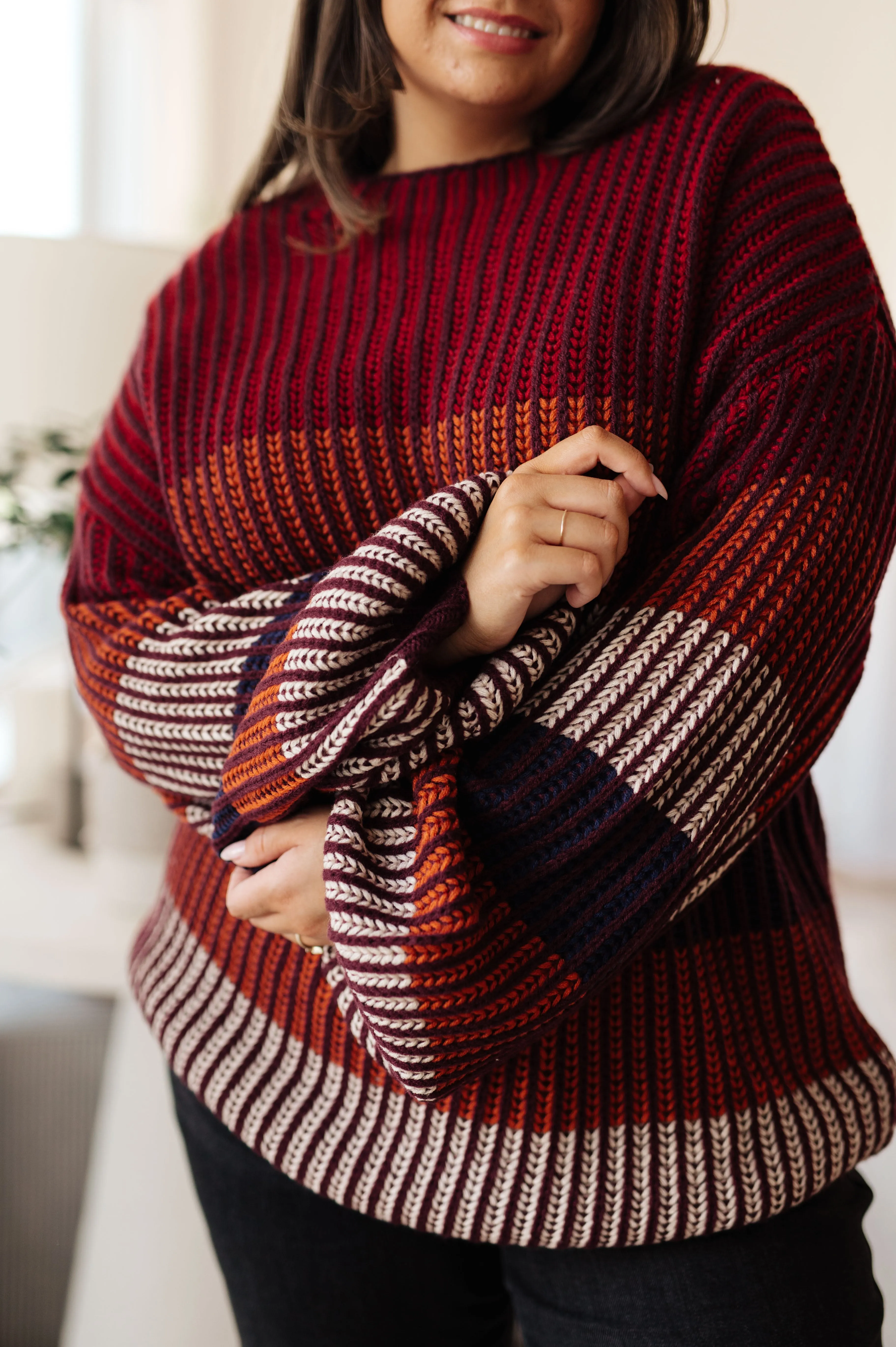 Oversized Striped Sweater