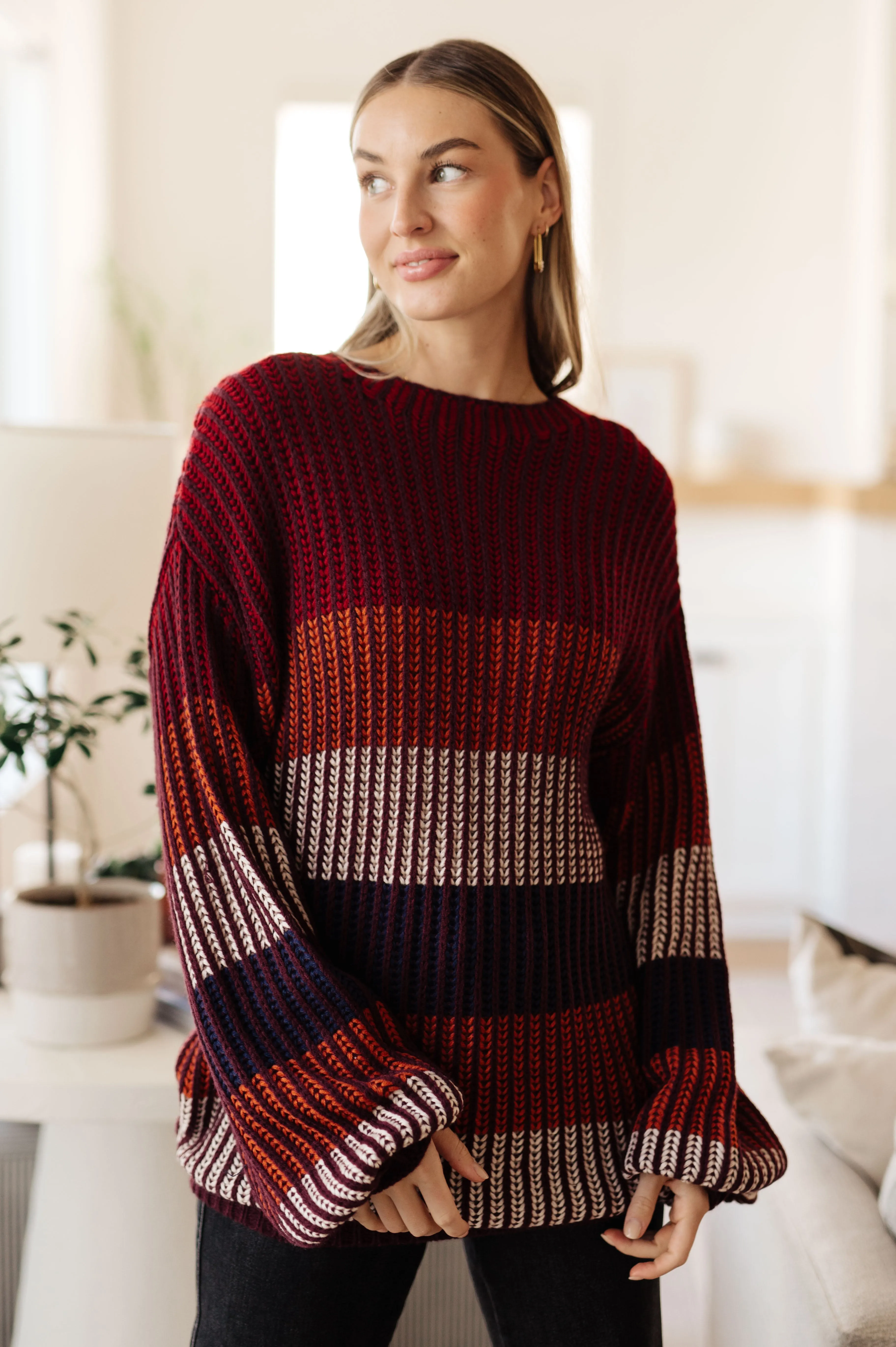 Oversized Striped Sweater