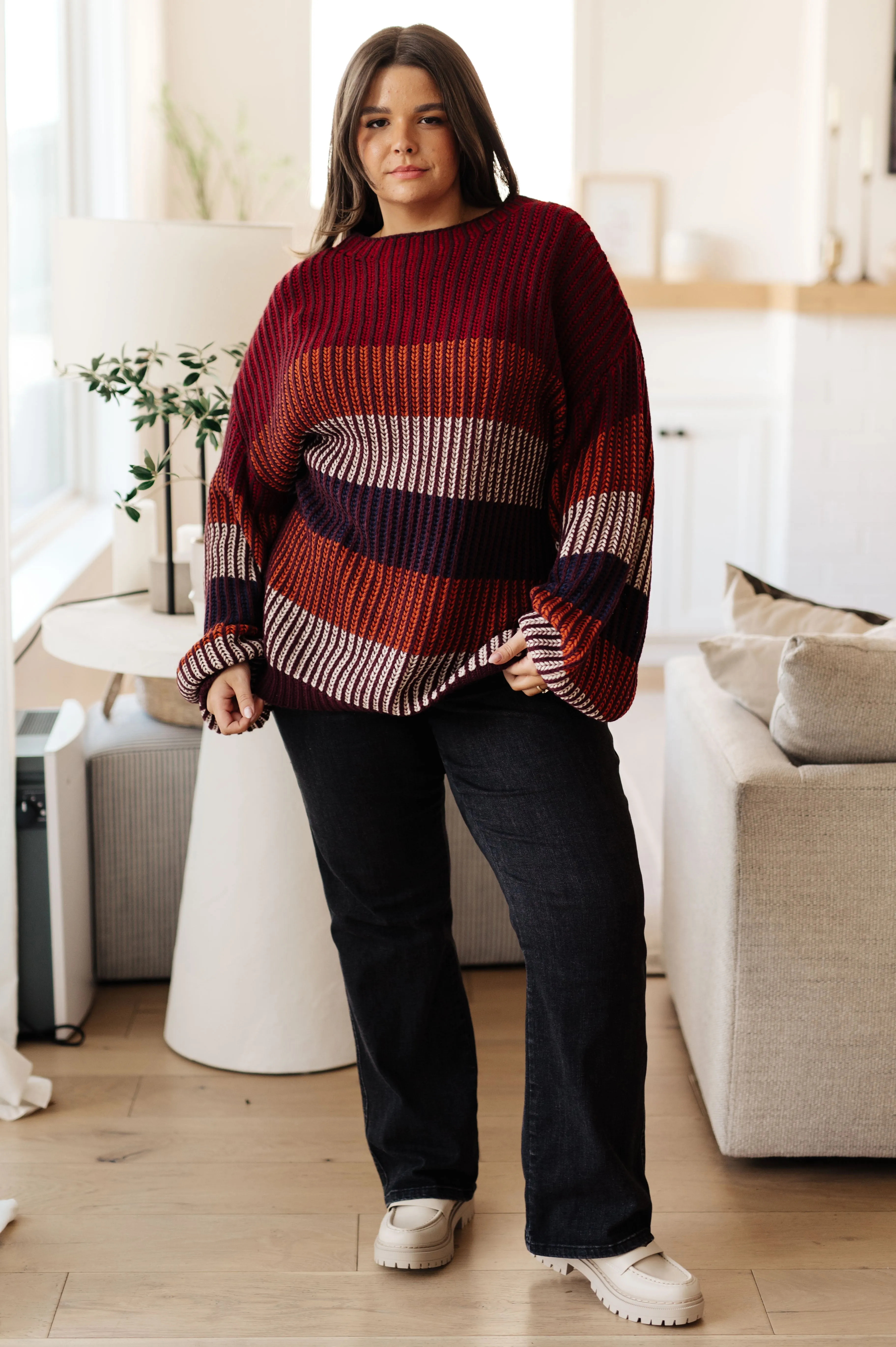 Oversized Striped Sweater