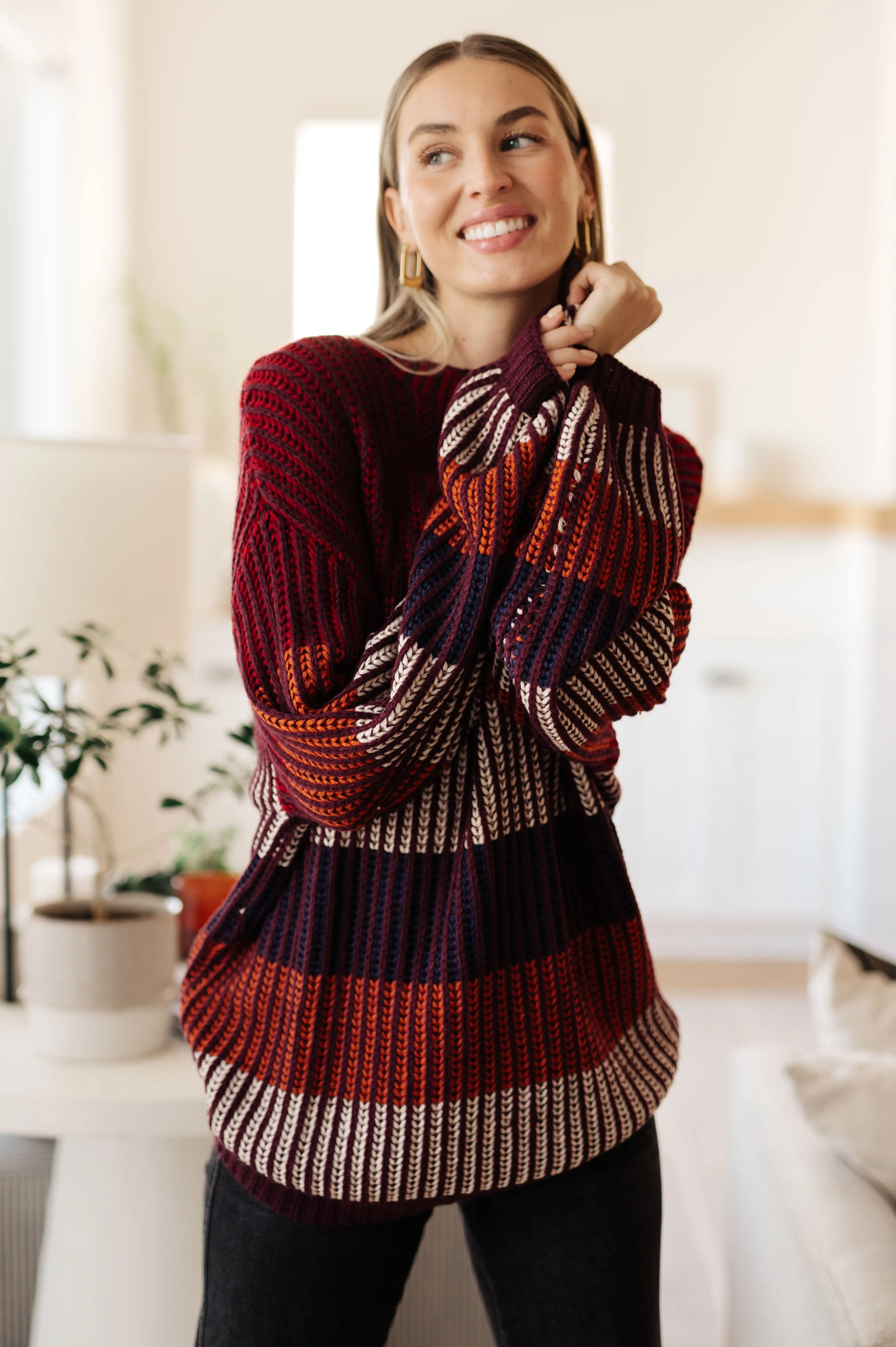 Oversized Striped Sweater