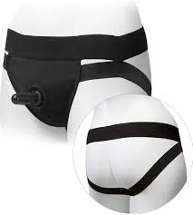 Panty harness with plug dual straps