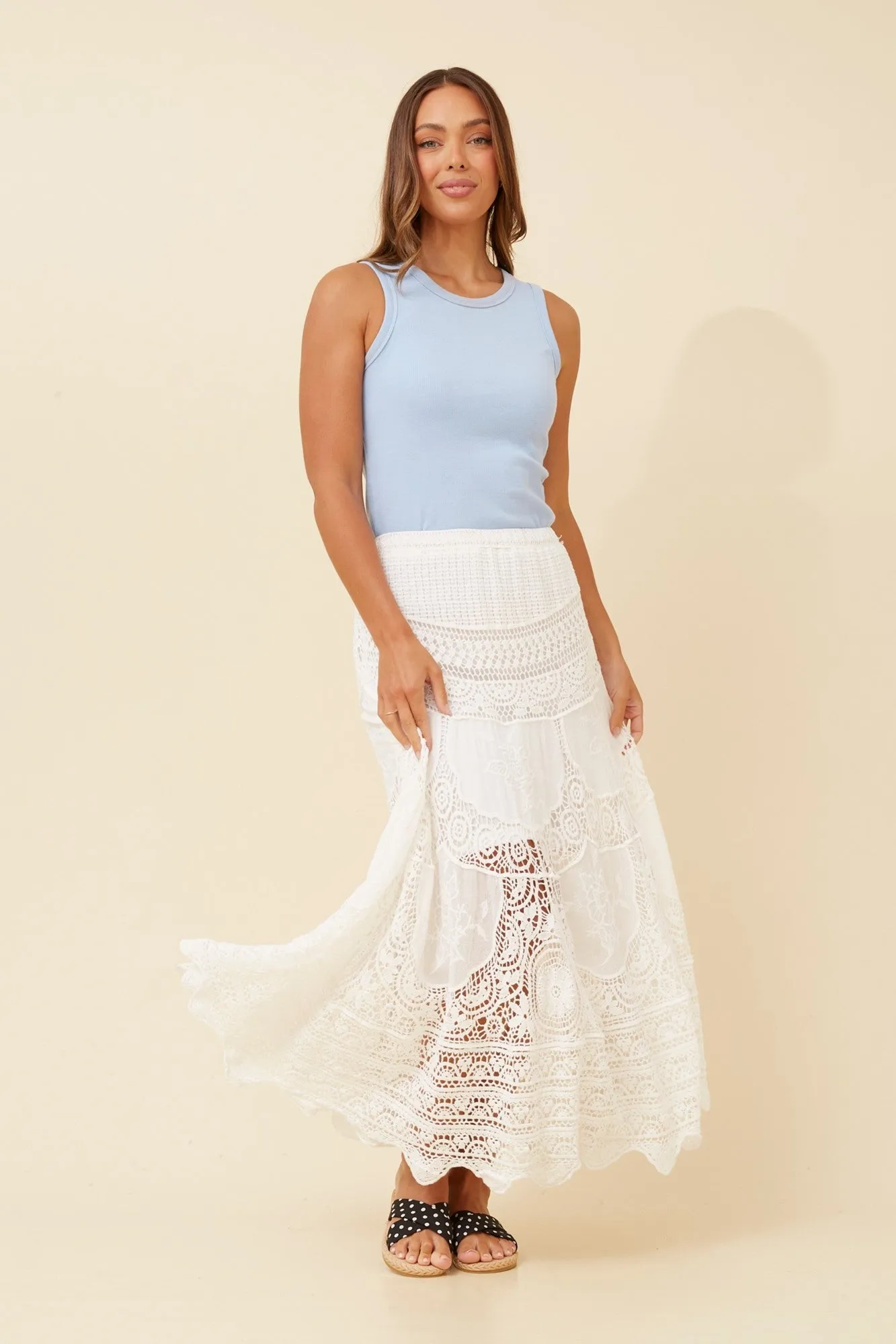 PATTINA CROCHET LACE SKIRT
