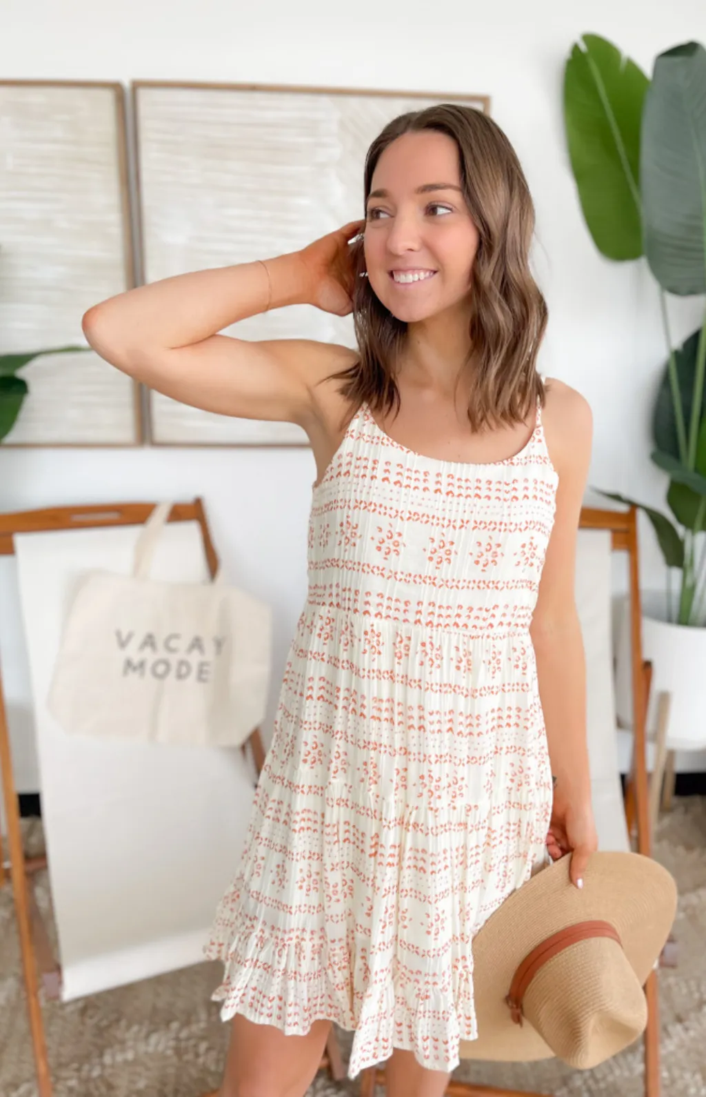 Piper Cream Tiered Mini Dress