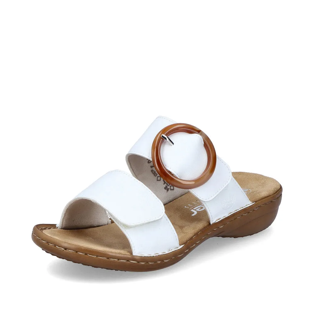 Reiker Mule Style Sandal 60894-80 WHITE