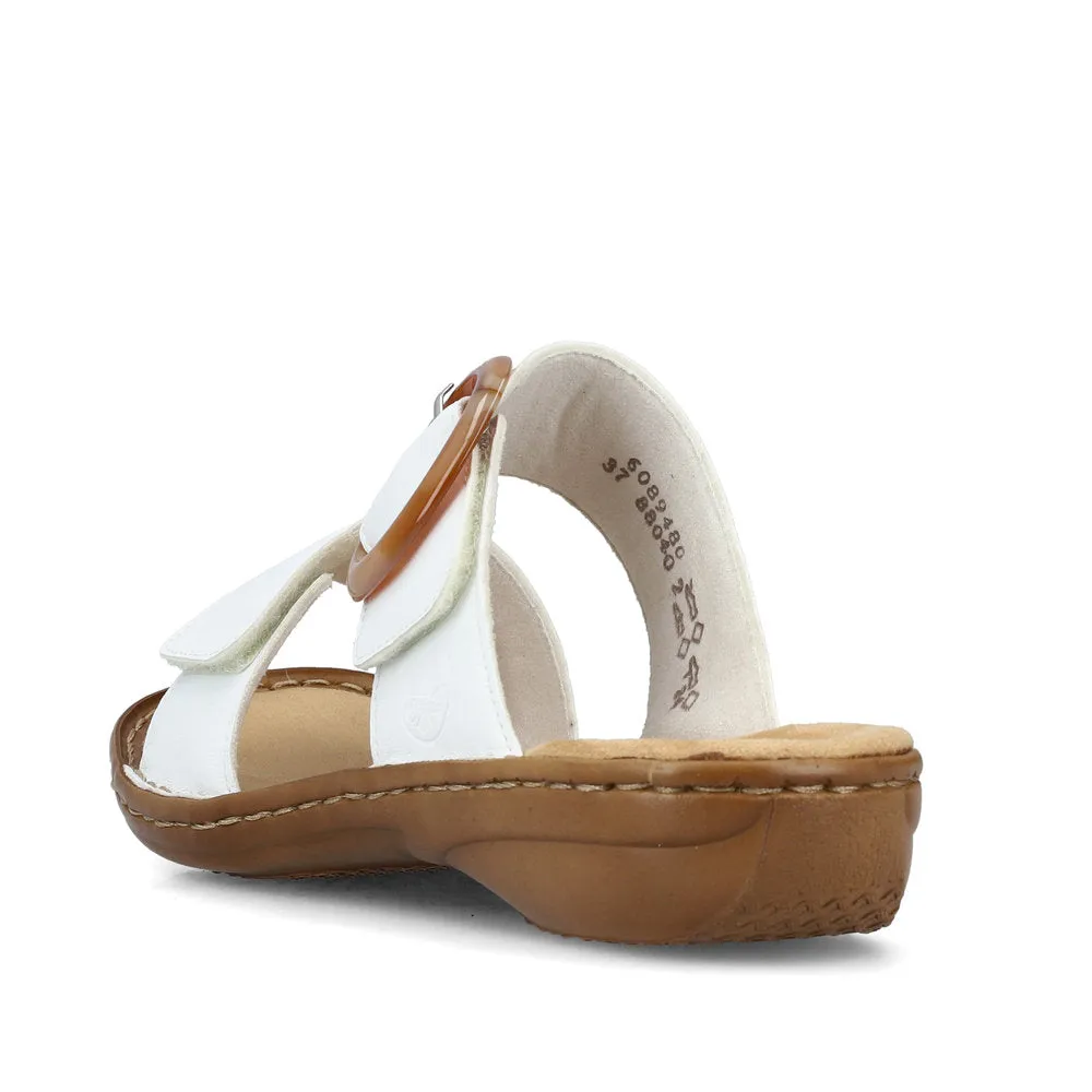 Reiker Mule Style Sandal 60894-80 WHITE