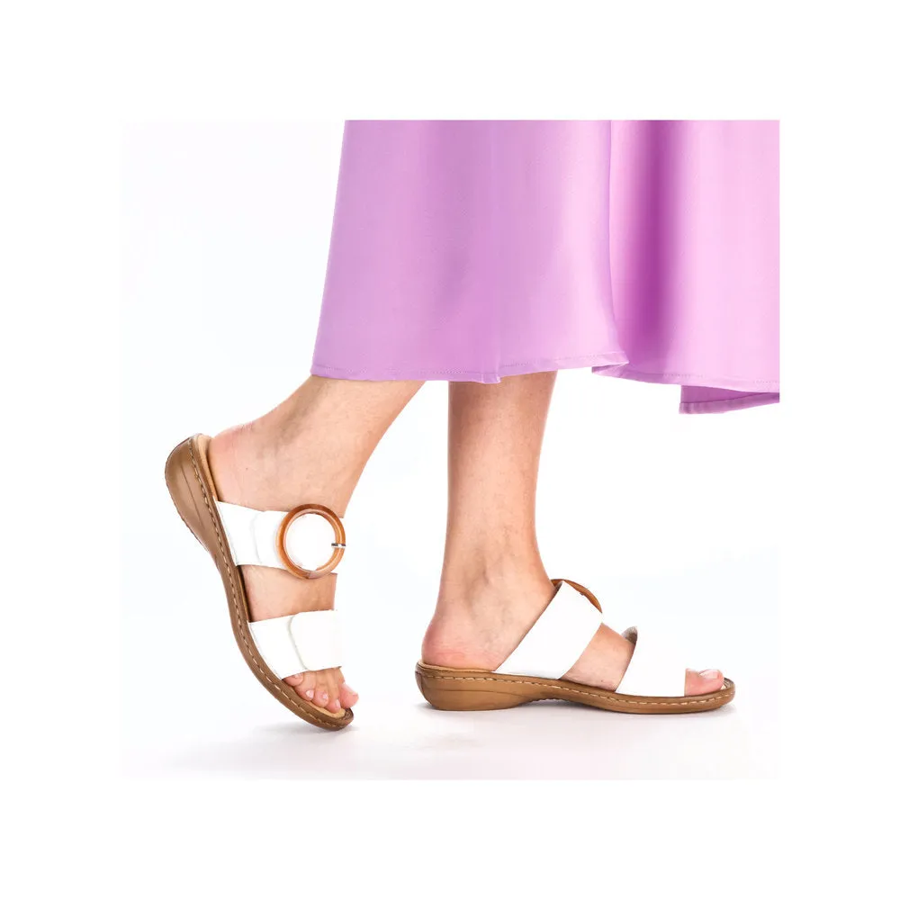 Reiker Mule Style Sandal 60894-80 WHITE