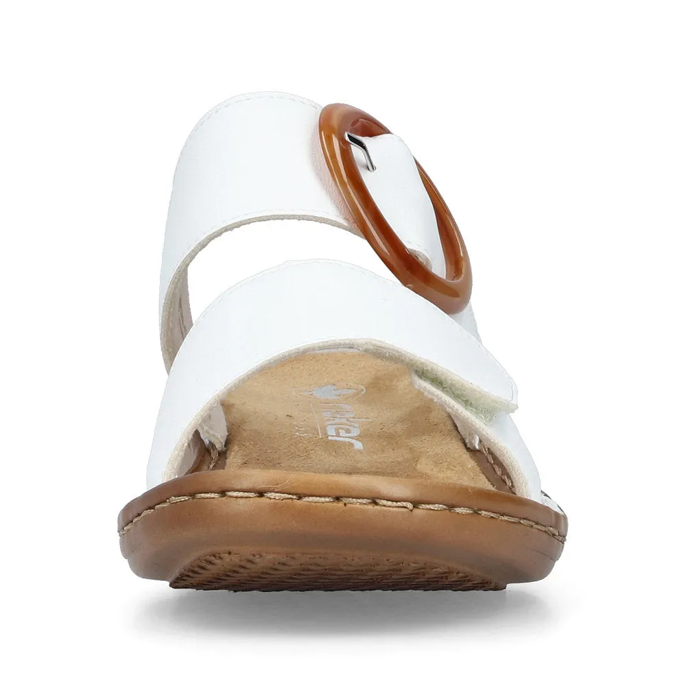 Reiker Mule Style Sandal 60894-80 WHITE