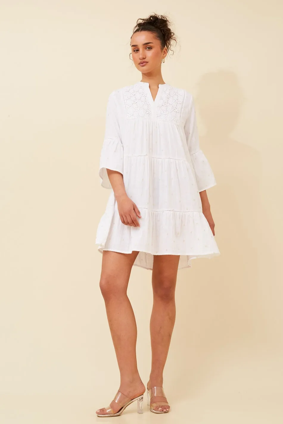 RENAKA FOIL PRINT DRESS