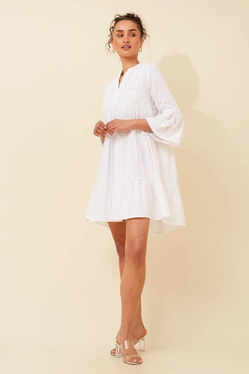 RENAKA FOIL PRINT DRESS