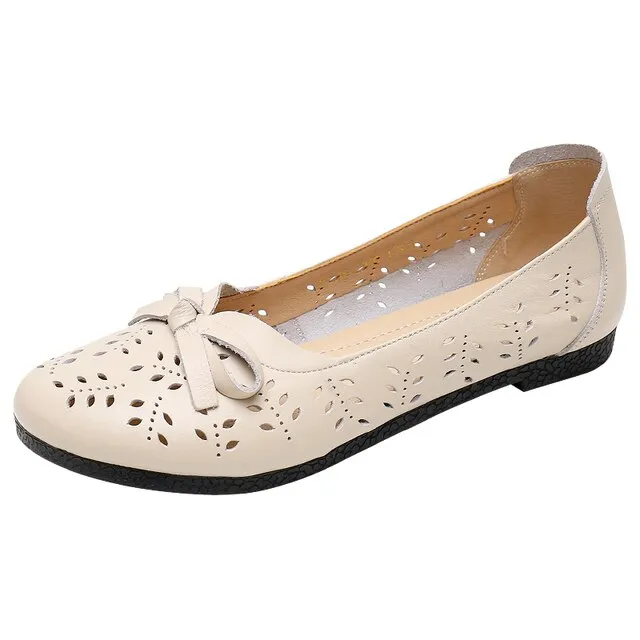 Soft Leather Breathable Women Loafers