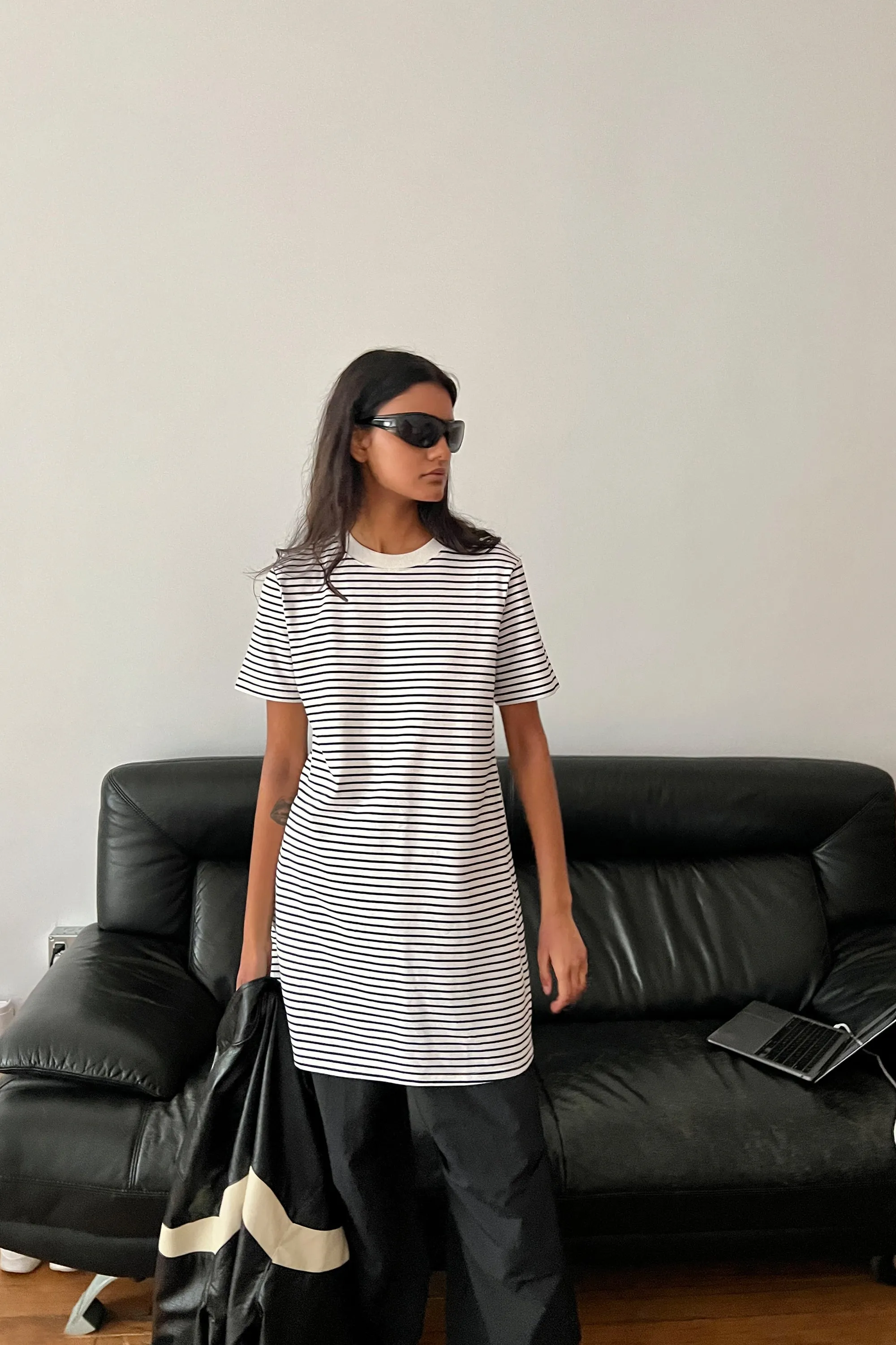STRIPED T-SHIRT DRESS