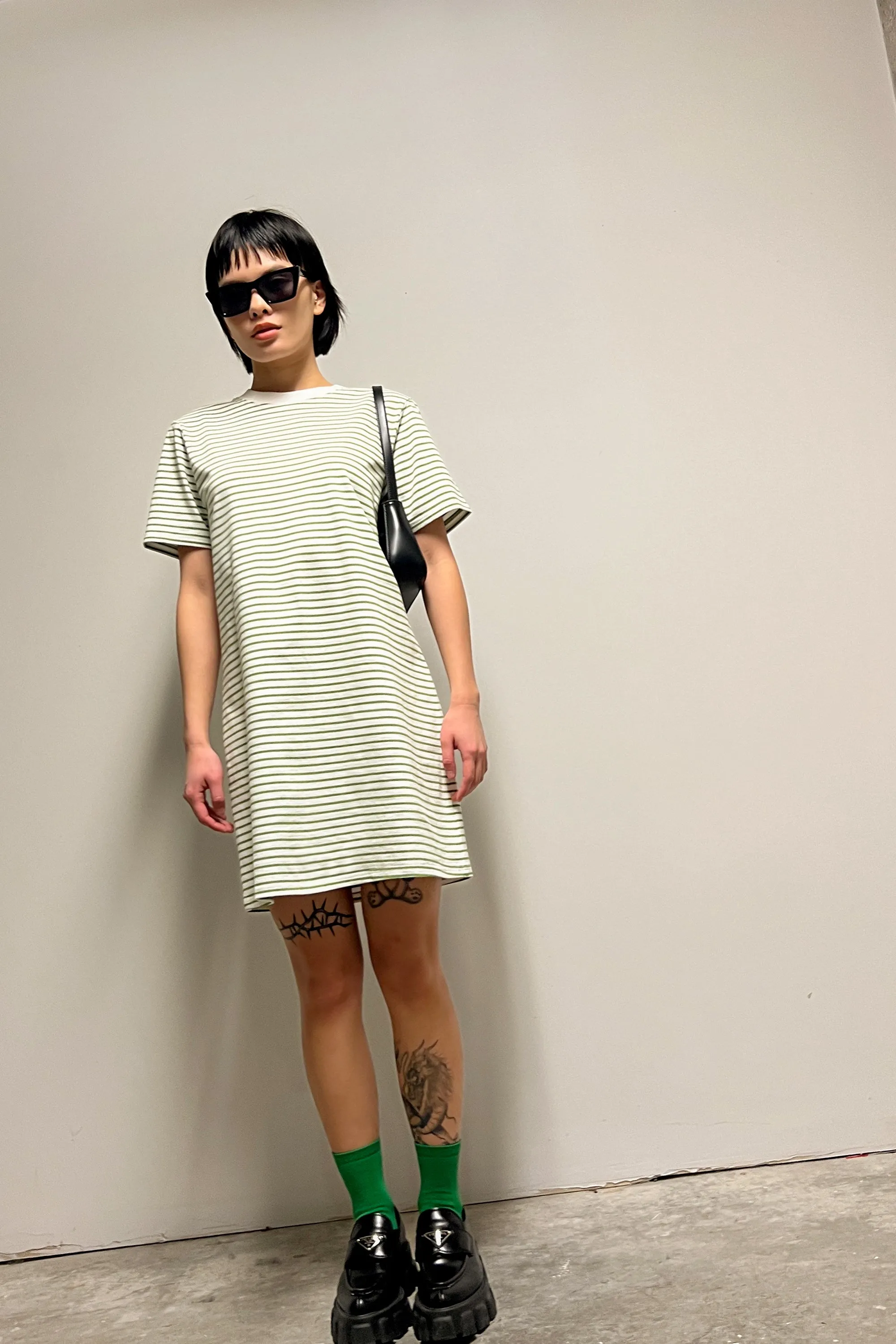 STRIPED T-SHIRT DRESS