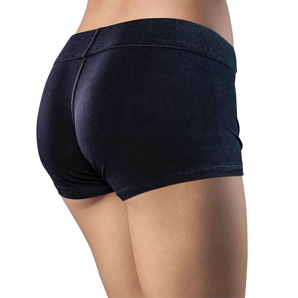 Temptasia Harness Briefs - Medium Black