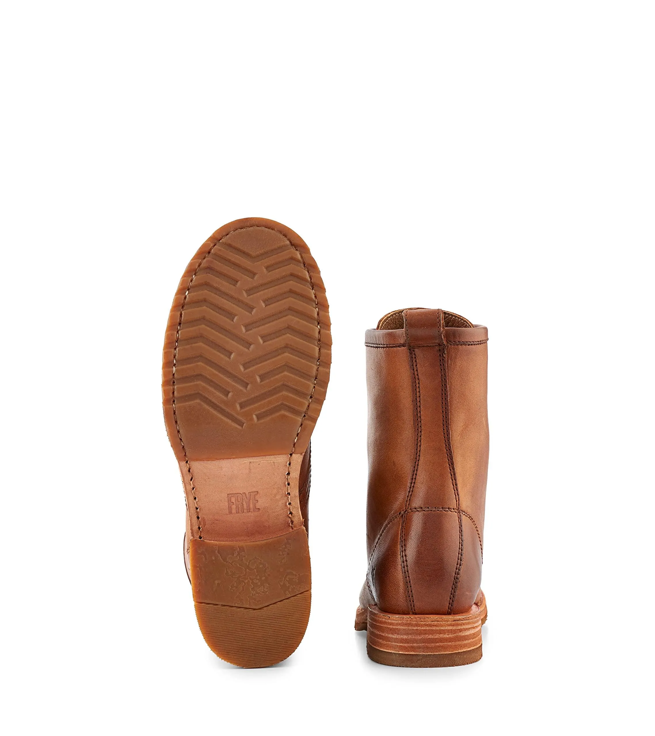 The Frye Company Women's Caramel Veronica Size 7.5 Oiled Vintage Leather Boots