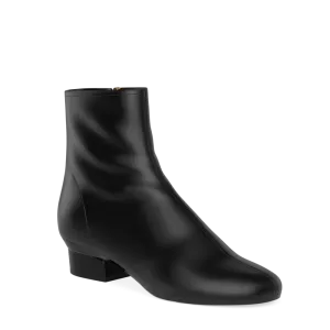 The Josie Bootie - Coal Stretch Leather